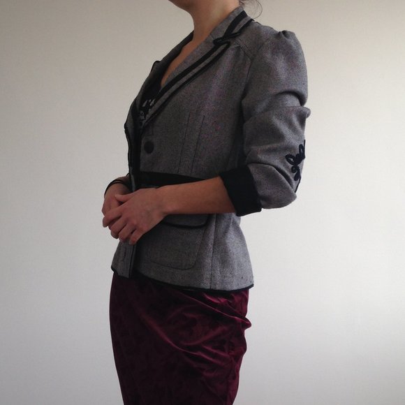 Tristan & Iseut Jackets & Blazers - ✨HP✨ Tristan & Iseut - Puff Sleeve Wool Blazer